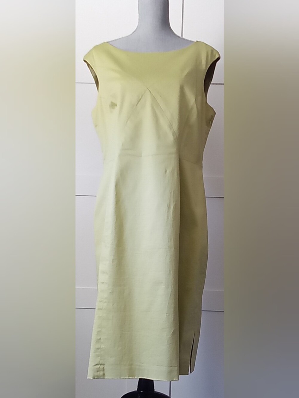 Talbots Pale Lemon Sheath Dress